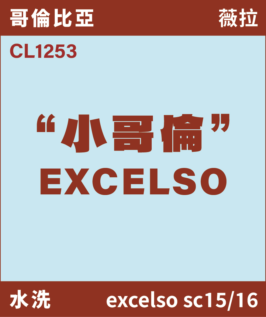 [現貨]CL1253 哥倫比亞 小哥倫 excelso [噸價請私]